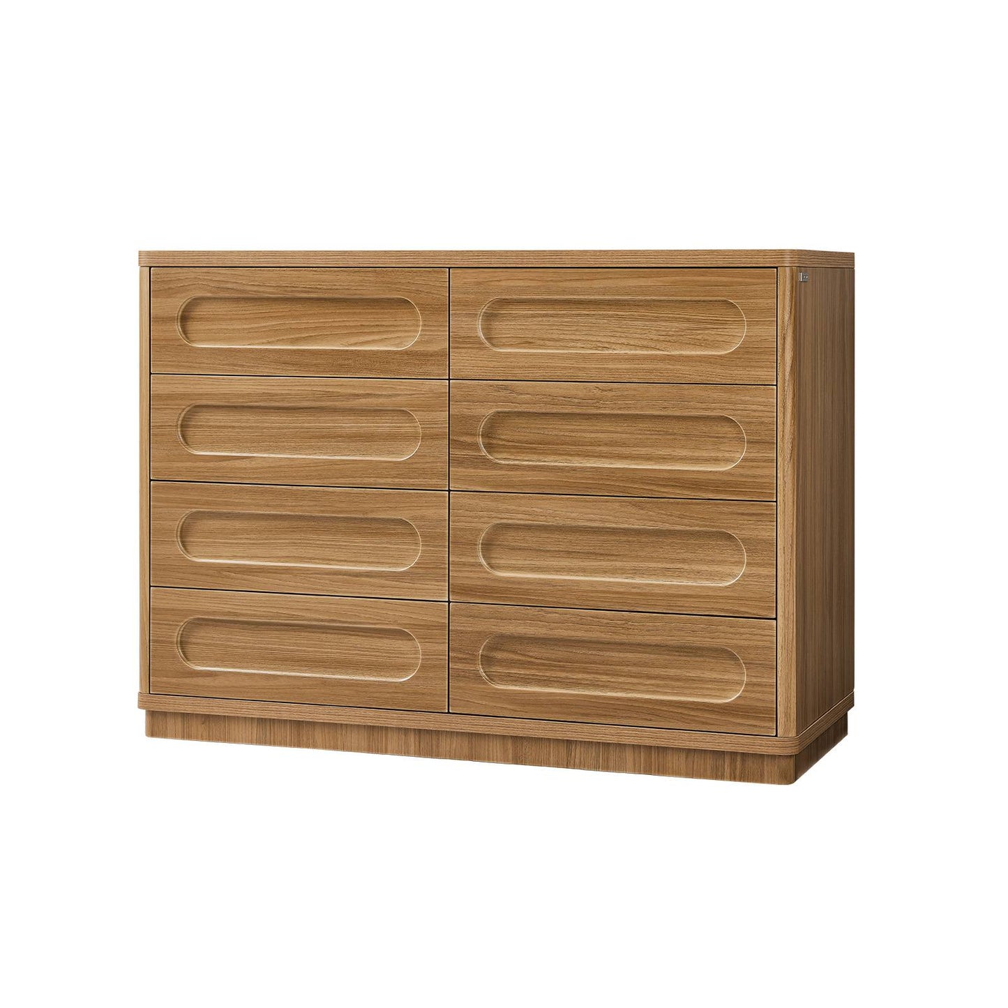 SUCSSRICH 47.2 Inch Dresser for Bedroom with 8 Drawers Wide Dresser for Closet with Deep Drawer Large Wood TV Stand Modern Chest of Drawers for Bedroom