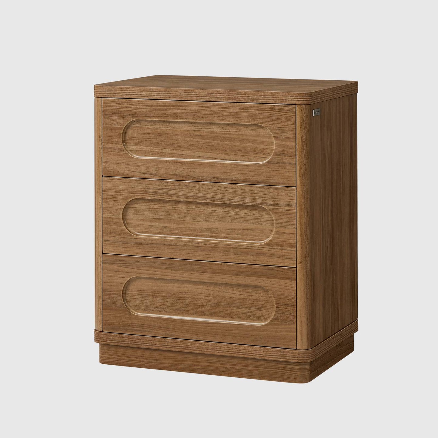 SUCSSRICH 21.7 Inch Nightstand with 3 Drawers Large Night Stand Bedside Tables for Bedroom Modern Storage Bedside Table for End Tables Sofa