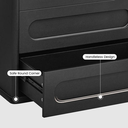 SUCSSRICH 72.1 Inch Bookcase with 4 Drawers Large Bookshelves Cabinet with 3 Storage Shelves for Living Room Bedroom Home Office