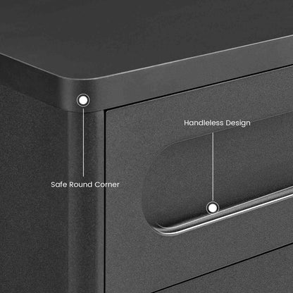 SUCSSRICH 45.3 Inch Shoe Storage Cabinet with 2 Drawers Tall Large Shoe Organizer Closet Storage with Doors and 4-Tier Shelves for Entryway Hallway