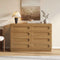 SUCSSRICH | 47.2" 8 Deep-Drawer Dresser for Bedroom – Wide Wooden Chest of Deep Drawers Storage Cabinet & TV Stand – Oak Brown