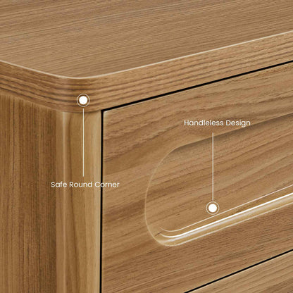 SUCSSRICH 31.5 Inch Sideboard Buffet Cabinet with Storage 2 Doors and Adjustable Shelves Curved Design Modern Coffee Bar Cabinet for Living Room Kitchen Hallway