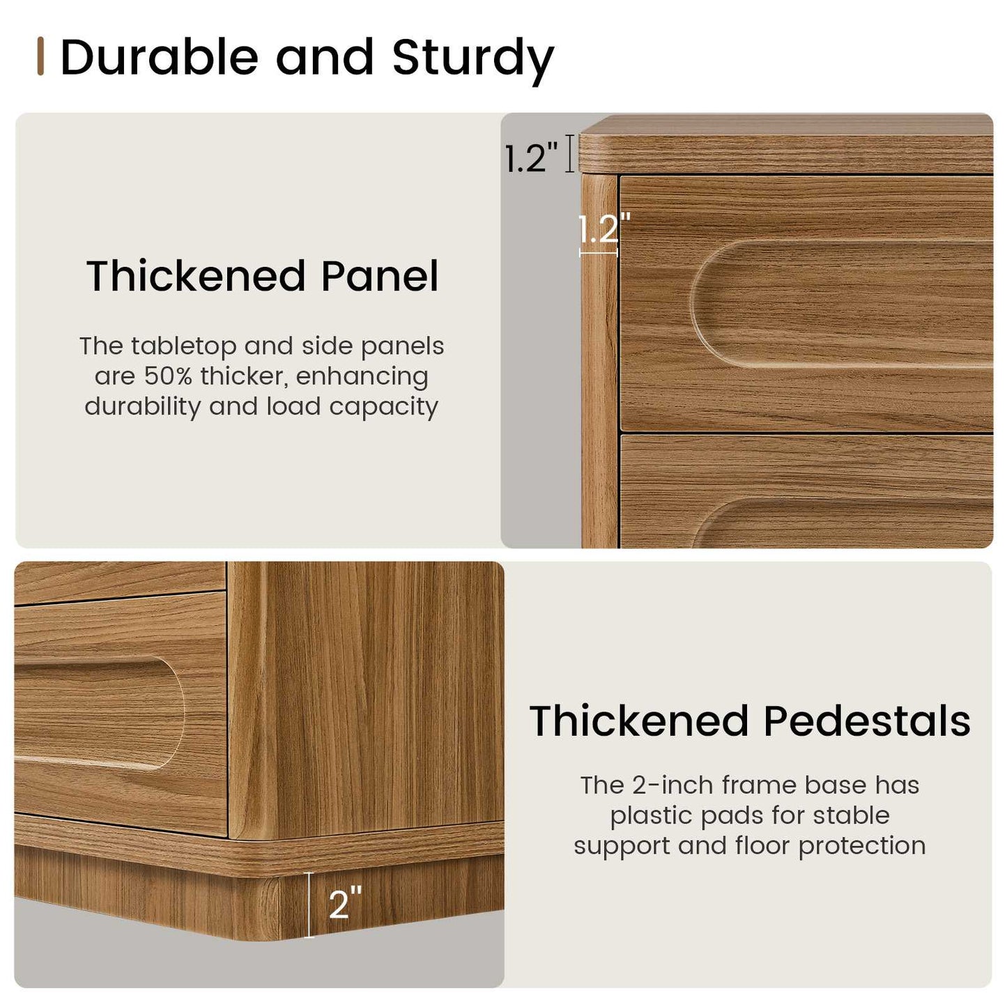 SUCSSRICH 31.5 Inch Sideboard Buffet Cabinet with Storage 2 Doors and Adjustable Shelves Curved Design Modern Coffee Bar Cabinet for Living Room Kitchen Hallway
