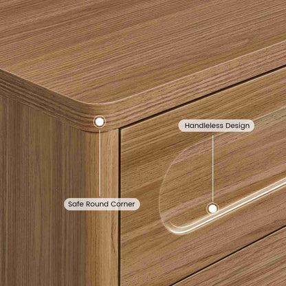 SUCSSRICH 21.7 Inch Nightstand with 3 Drawers Large Night Stand Bedside Tables for Bedroom Modern Storage Bedside Table for End Tables Sofa