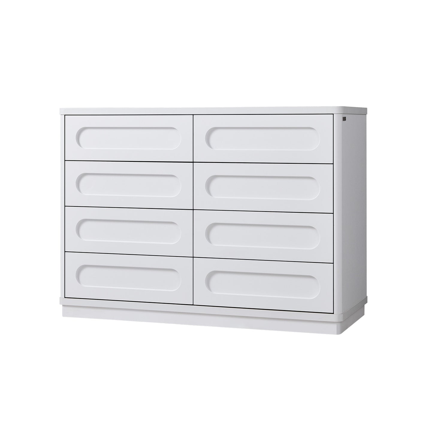 SUCSSRICH | 47.2 Inch Dresser for Bedroom with 8 Drawers Wide Dresser for Closet with Deep Drawer Large Wood TV Stand Modern Chest of Drawers