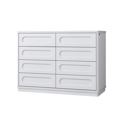 SUCSSRICH | 47.2 Inch Dresser for Bedroom with 8 Drawers Wide Dresser for Closet with Deep Drawer Large Wood TV Stand Modern Chest of Drawers