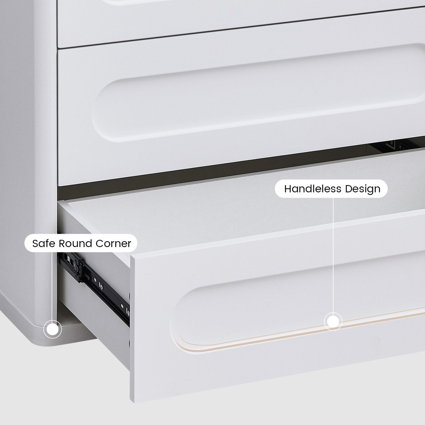 SUCSSRICH 72.1 Inch Bookcase with 4 Drawers Large Bookshelves Cabinet with 3 Storage Shelves for Living Room Bedroom Home Office