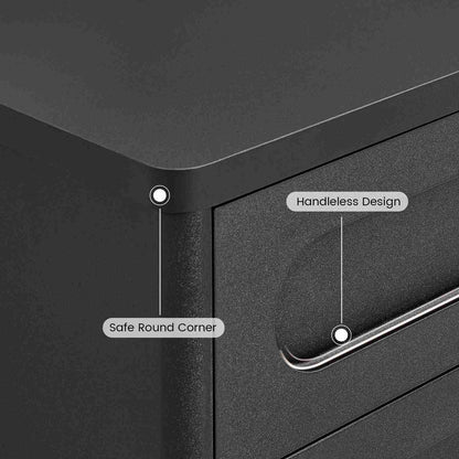 SUCSSRICH 21.7 Inch Nightstand with 3 Drawers Large Night Stand Bedside Tables for Bedroom Modern Storage Bedside Table for End Tables Sofa