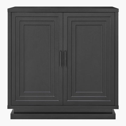 SUCSSRICH 31.5 Inch Buffet Cabinet with Storage Sideboard Buffet Kitchen Cabinet with 2 Doors and 3 Shelves Wood Coffee Bar Table