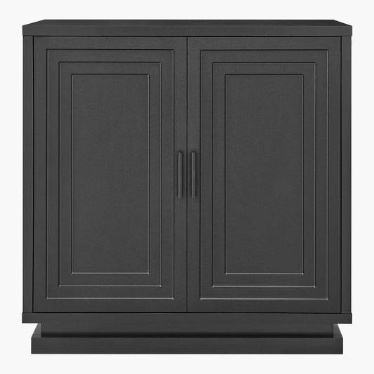 SUCSSRICH 31.5 Inch Buffet Cabinet with Storage Sideboard Buffet Kitchen Cabinet with 2 Doors and 3 Shelves Wood Coffee Bar Table