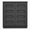 SUCSSRICH 31.5 Inch Black Sideboard Buffet Cabinet with Storage 2 Doors and Adjustable Shelves Curved Design Modern Coffee Bar Cabinet for Living Room Kitchen Hallway