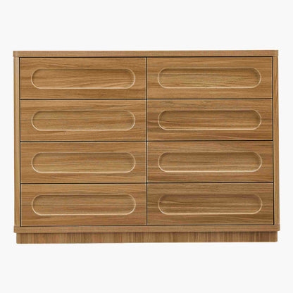 SUCSSRICH | 47.2 Inch Dresser for Bedroom with 8 Drawers Wide Dresser for Closet with Deep Drawer Large Wood TV Stand Modern Chest of Drawers