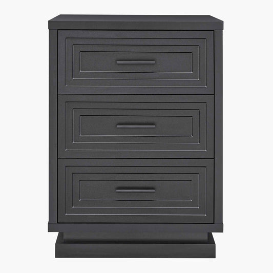 SUCSSRICH 20 Inch Nightstand with 3 Drawers Bedside Table for Bedroom with Metal Handle Wood Modern End Tables