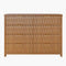 SUCSSRICH 46.9 Inch Dresser with 8 Drawers Wide Modern Chest of Drawers with Metal Handle Wood Dresser TV Stand Wood Storage Organizer for Bedroom Living Room