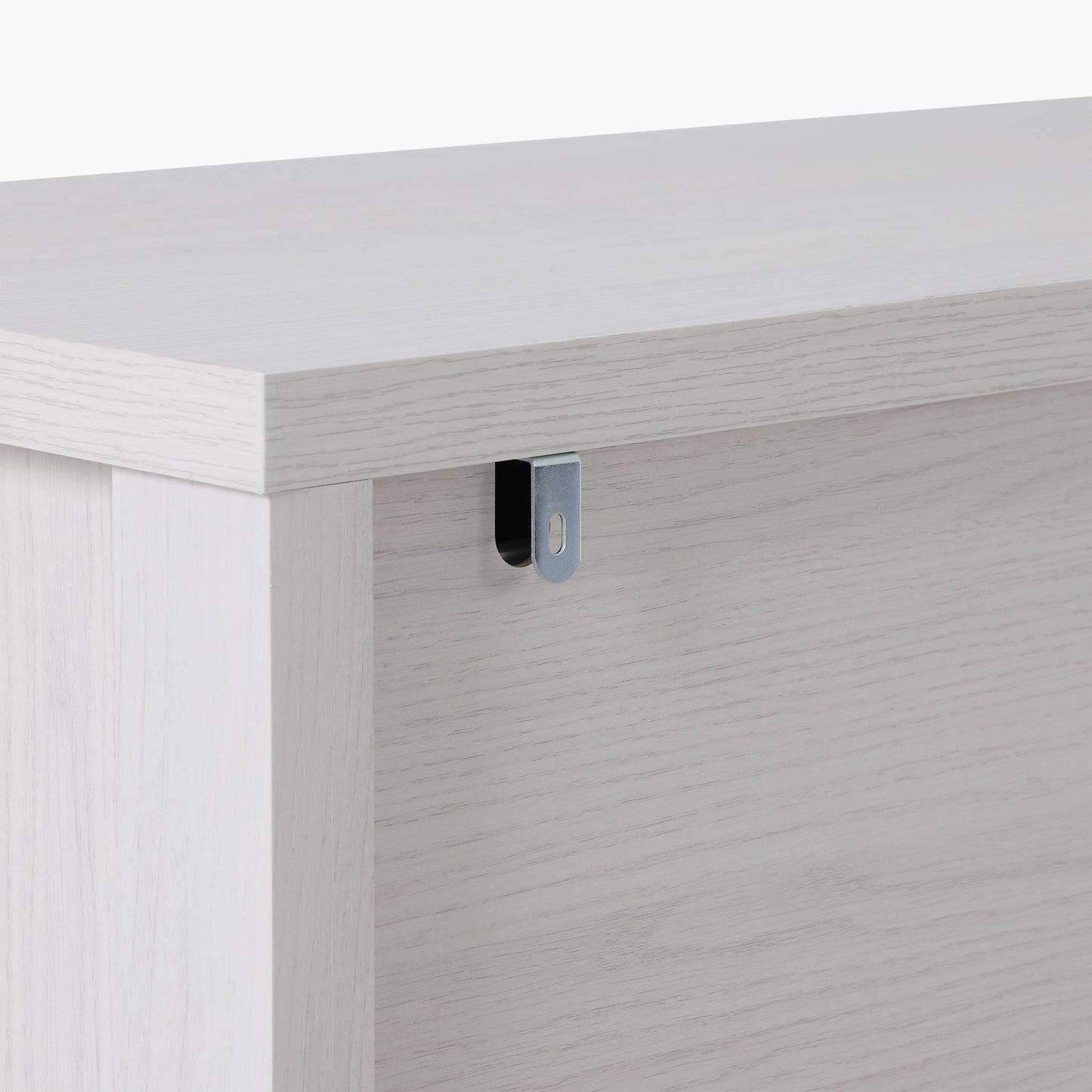 SUCSSRICH 46.9 Inch Dresser with 8 Drawers Wide Modern Chest of Drawers with Metal Handle Wood Dresser TV Stand Wood Storage Organizer for Bedroom Living Room White