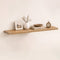 SUCSSRICH | 48 Inch Solid Wood Floating Shelves, Natural Wall Shelves for Living Room