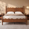 SUCSSRICH | Solid Wood Platform Bed with Storage Headboard, Spindle Design, Under-Bed Storage & No Box Spring Needed